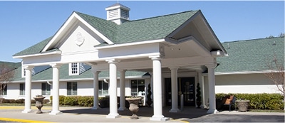 Exterior shot of Greer Rehabilitation and Healthcare Center